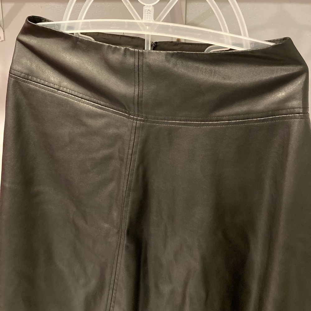 Worthington Faux Leather Asymmetrical Skirt - Picture 8 of 14